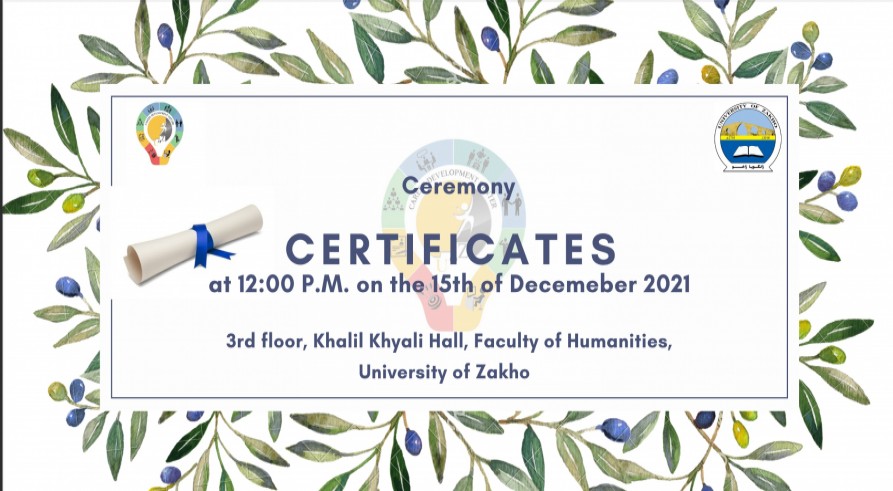 Ceremony for receiving certificates