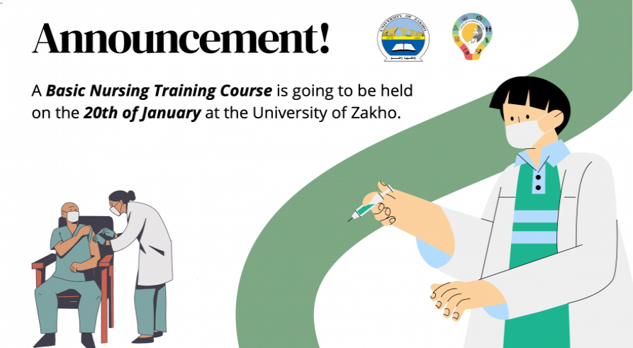 An announcement from the Career Development Centre to its students and alumni, a Basic Nursing Training Course is going to be held