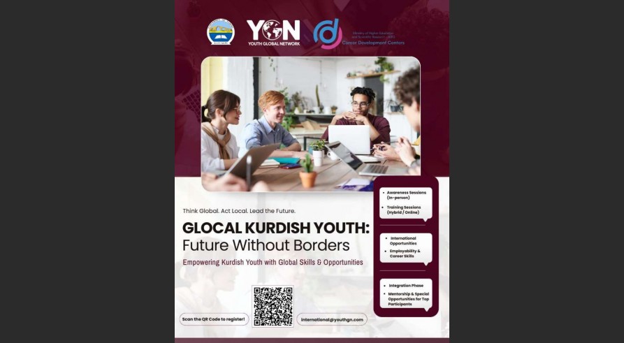 سەنتەرێ پەرەپێدانا کاری لگەل توڕا جیهانیا گەنجان پرۆگرامەت تایبەت بۆ قوتابیێن زانکویا زاخۆ هەیە