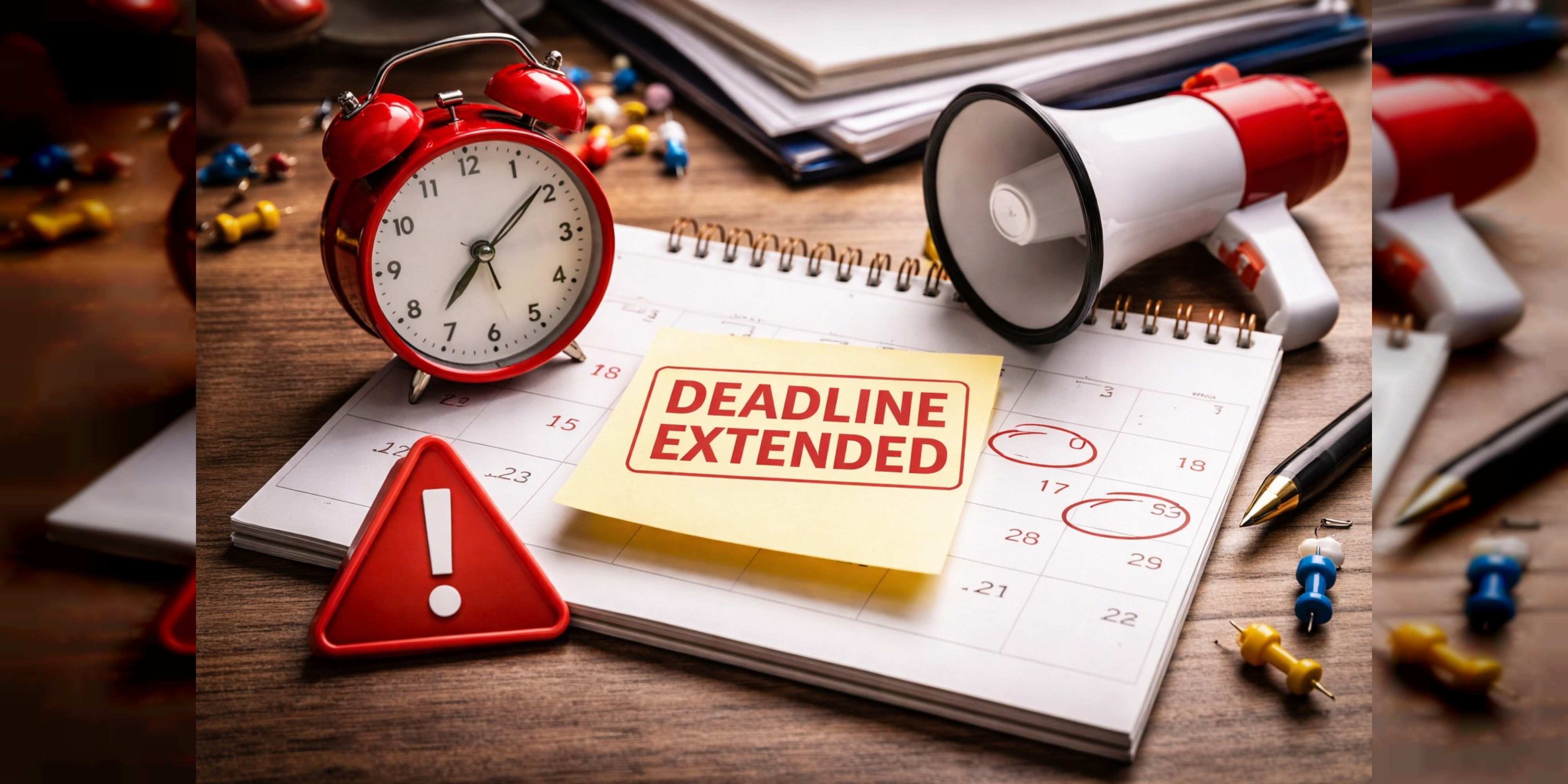 Important Notice: Deadlines Extension