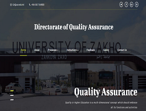 The official website for the Directorate of Quality Assurance is ready to be used