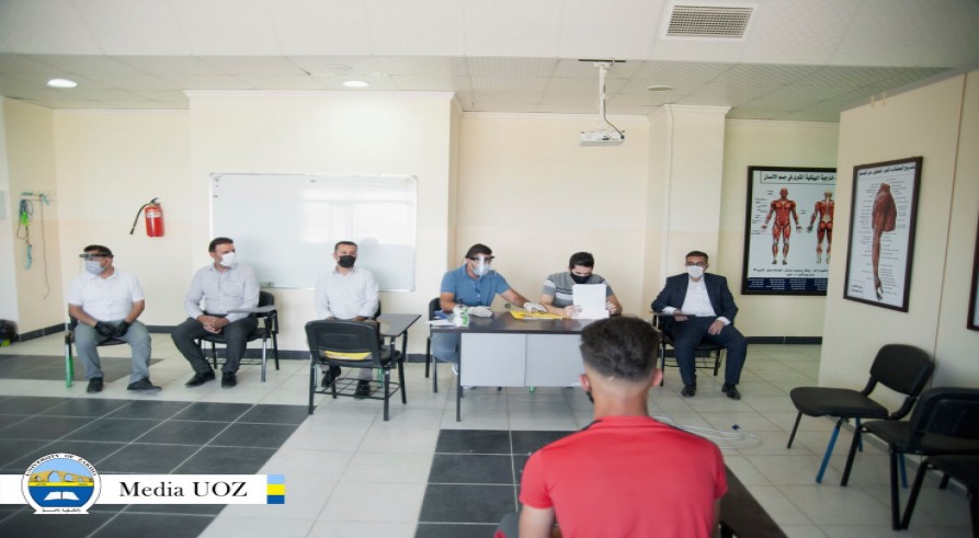The University of Zakho Conducts Admission Test for Students Applying to Join the Department of Physical Education