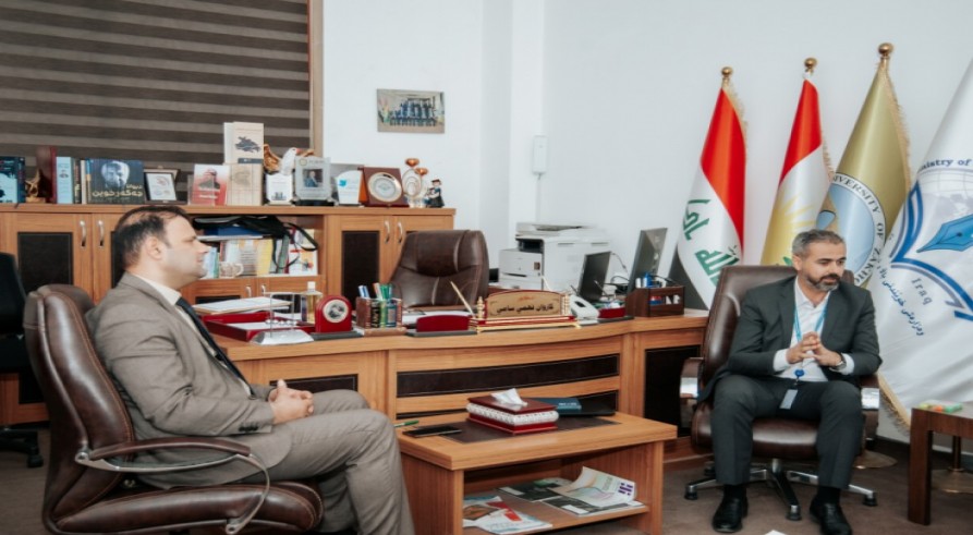 The Vice President of the University of Zakho Welcomes a Delegation from the WFP