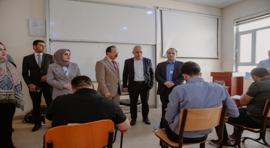 Rector of Zakho University visited examination halls