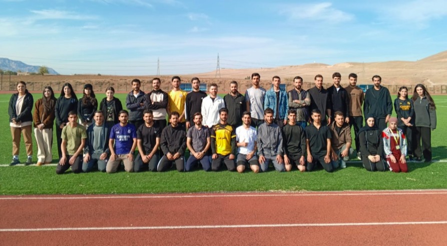 First-year students in the Department of Physical Education and Sport Sciences at the College of Education cleaned the college’s main field and planted several trees around it.