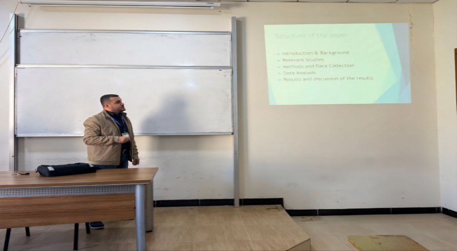 The English Language Department Conducted a Seminar Entitled “Exploring the Functions of Implicatures in Northern Kurmanji”