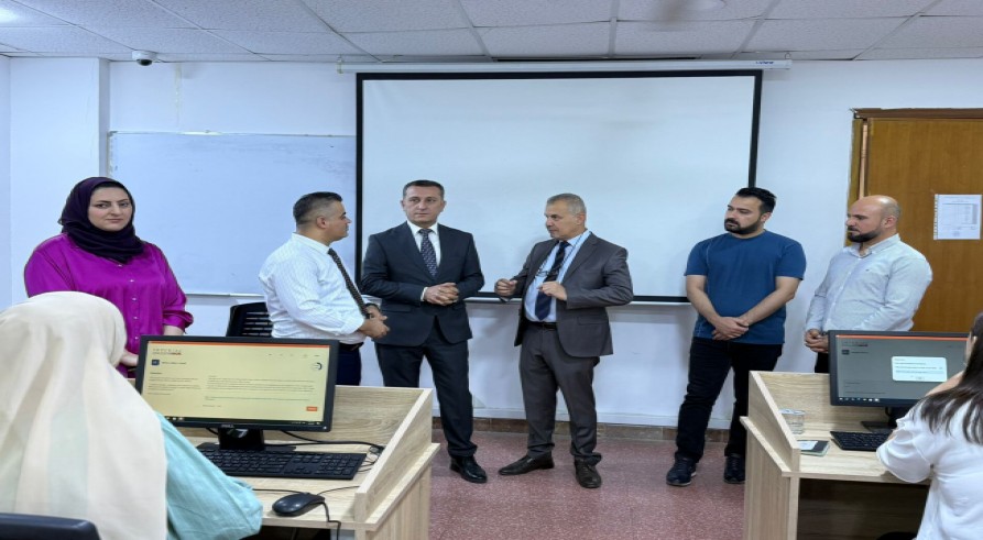 سەرۆکێ زانکۆیا زاخۆ سەرەدانا هولێن ئەزموونا خۆلا زمانێ ئینگلیزی کر