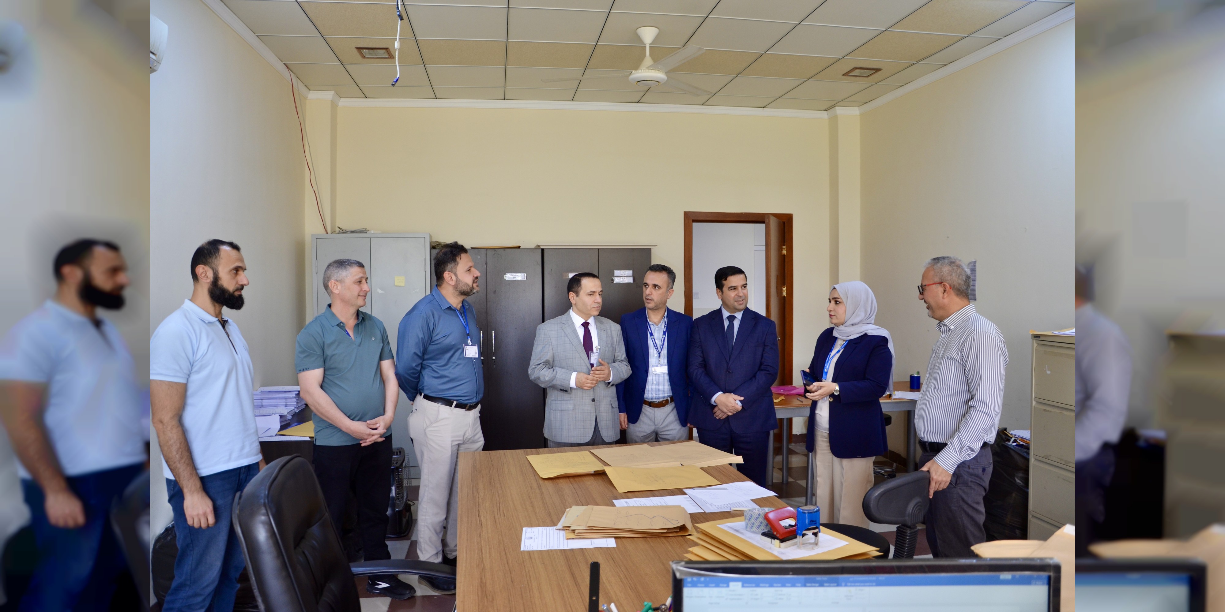 هاریکارێ سەرۆکێ زانکۆیێ سەرەدانا لیژنەیا ئەزموونان ل کۆلیژا زانست کر