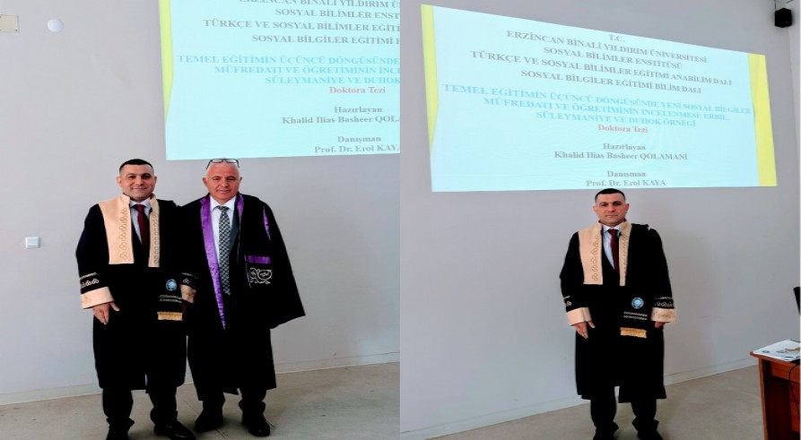گەنگەشا ناما دکتۆرایێ یا قوتابیێ خواندنا بلند (خالد الیاس بشیر) هاتە ئەنجامدان
